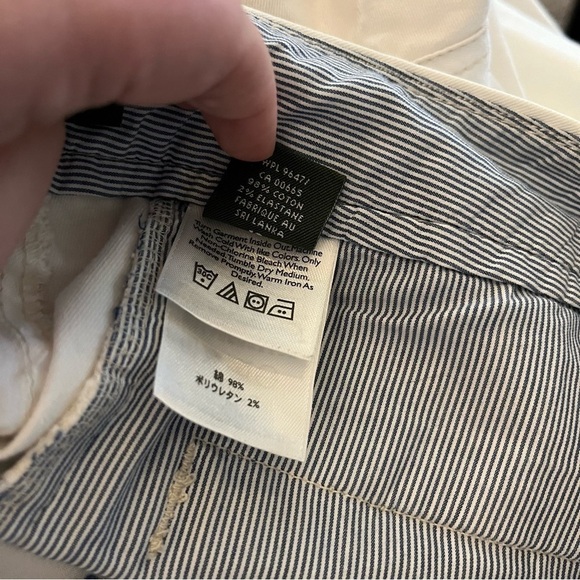 Vintage Y2K Eddie Bauer Blakely Fit Cropped Pants White 12 - Picture 5 of 7